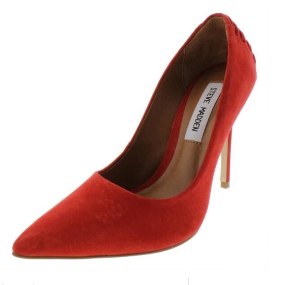Steve Madden Shoes Red Nubuck Pumps Poshmark